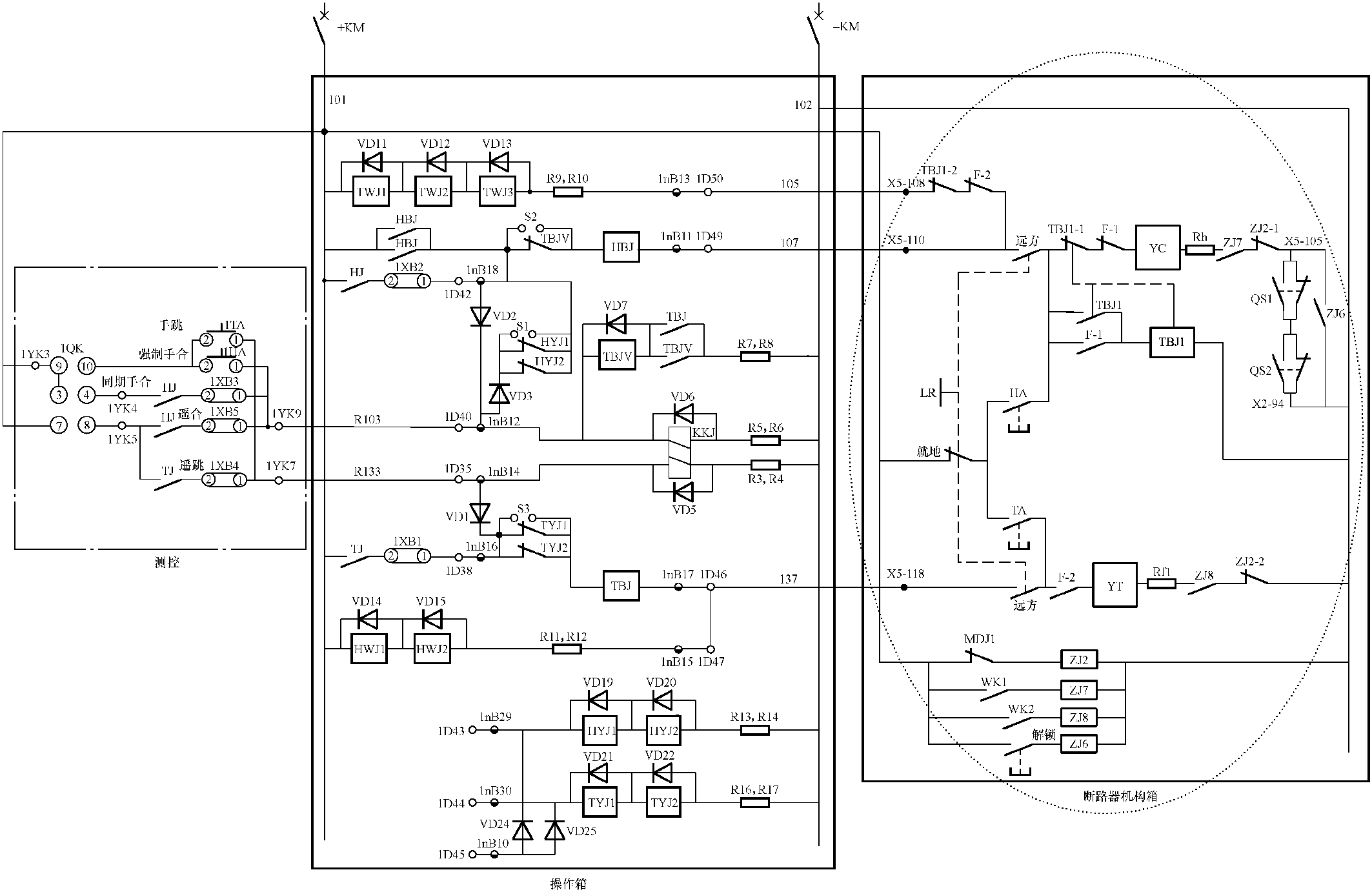 4.5 断路器机构控制回路